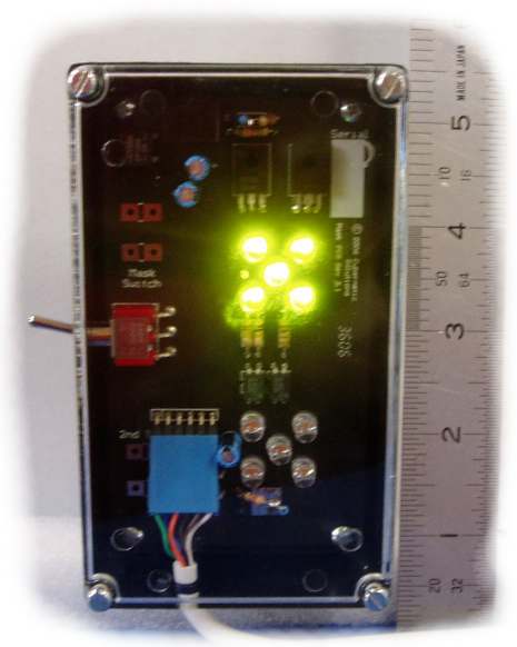 Photo - Mask 1-2 module with ruler 5 1/2 inches high